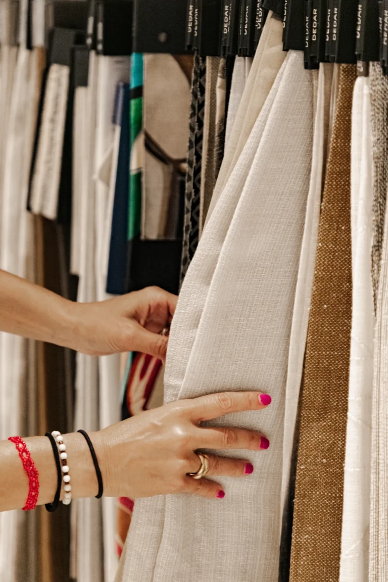 Selecting textiles at G&T