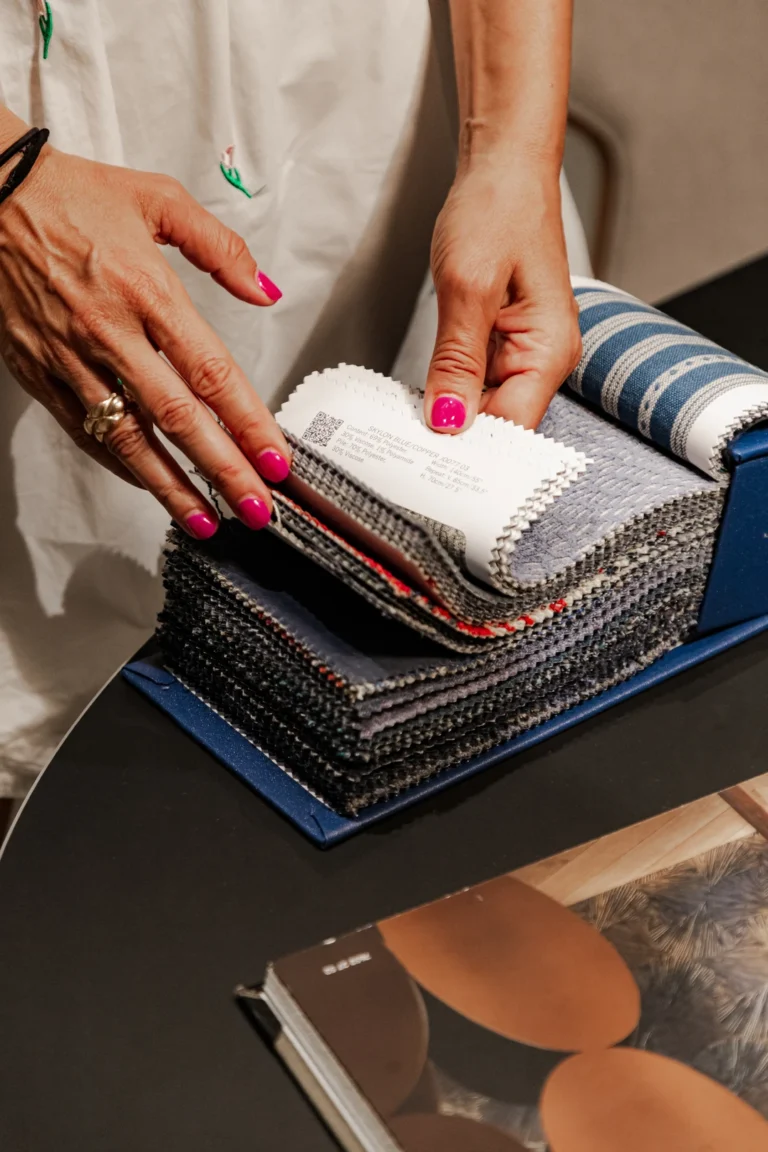 Selecting textiles at G&T